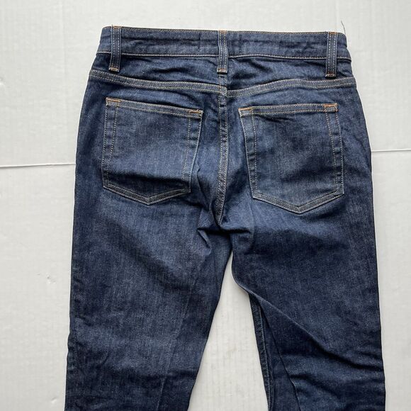 Acne Studios Flex S Raw Denim Slim Fit Mid Rise Jeans Size W27 / L32 Dark Indigo - Picture 10 of 12